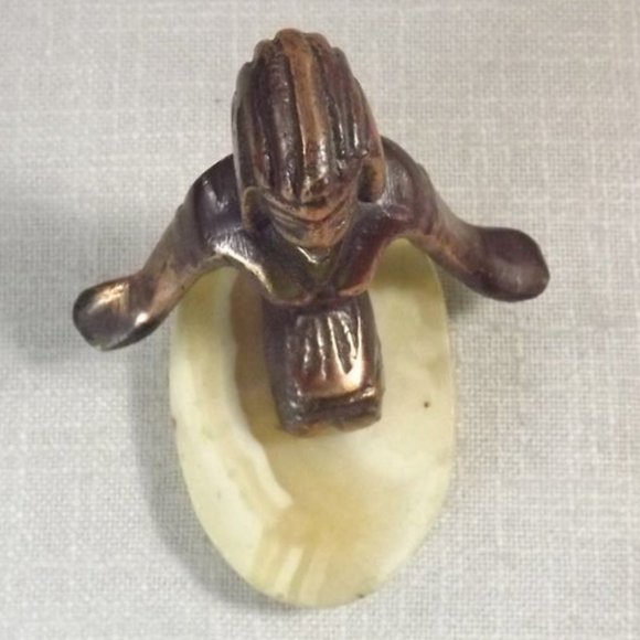 Egyptian Goddess with Wing-arms Oddity Paperweight - Picture 9 of 9